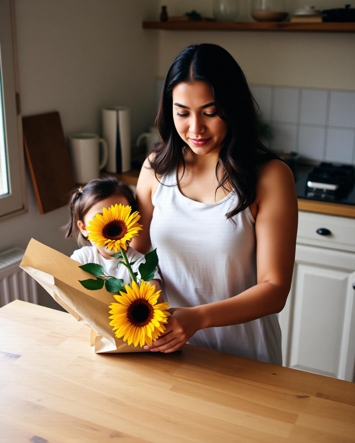 Dos generaciones de floristas trabajando juntas